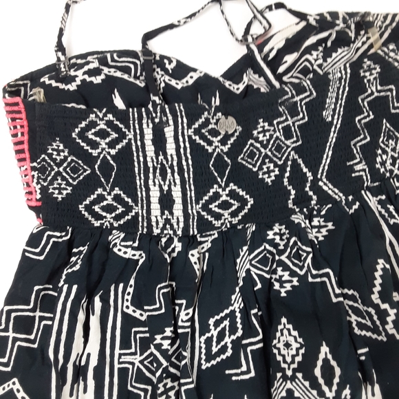 BILLABONG Blk/White Aztec Print Maxi Dress - Picture 6 of 8